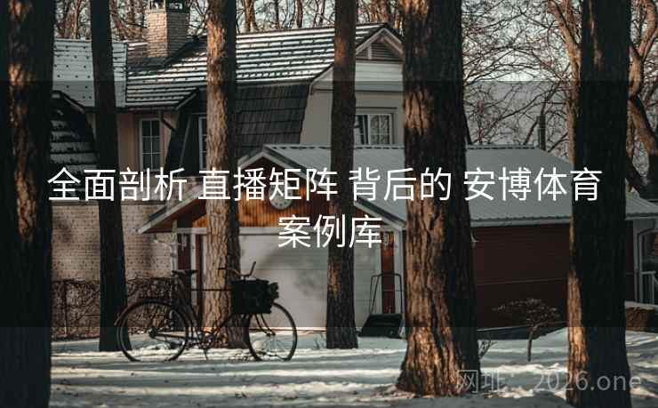 全面剖析 直播矩阵 背后的 安博体育 案例库