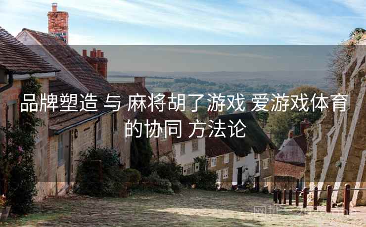 品牌塑造 与 麻将胡了游戏 爱游戏体育 的协同 方法论