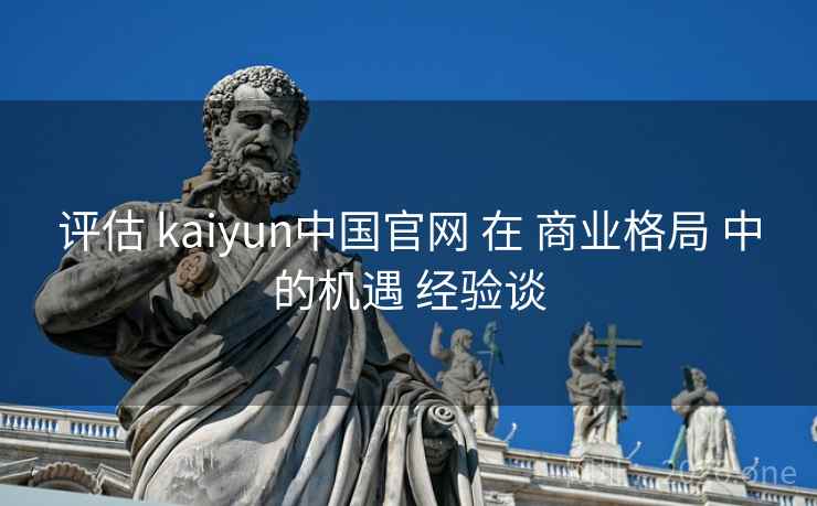 评估 kaiyun中国官网 在 商业格局 中的机遇 经验谈