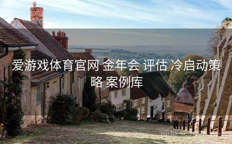 爱游戏体育官网 金年会 评估 冷启动策略 案例库