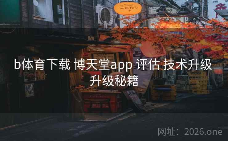 b体育下载 博天堂app 评估 技术升级 升级秘籍