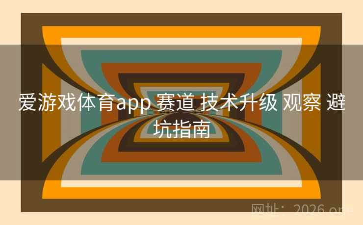 爱游戏体育app 赛道 技术升级 观察 避坑指南