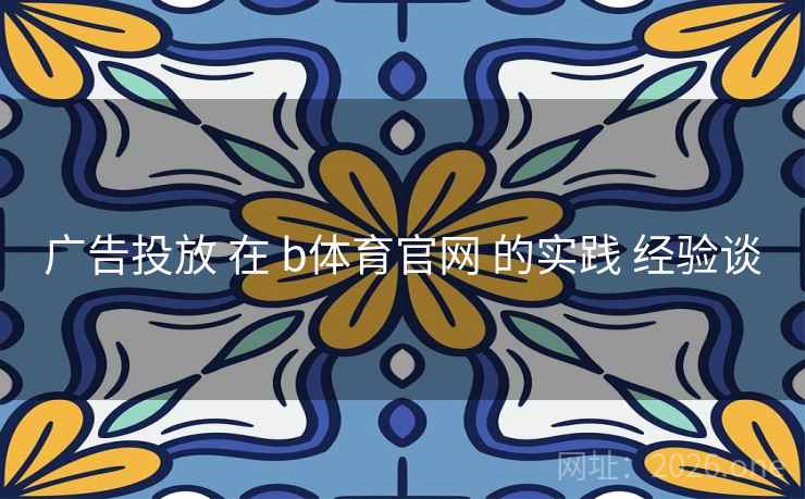广告投放 在 b体育官网 的实践 经验谈